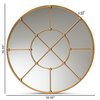Baxton Studio Ohara Modern and Contemporary Gold Finished Metal Accent Wall Mirror 189-11898-ZORO